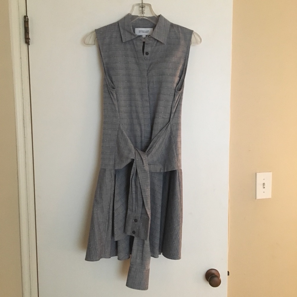 Derek Lam 10 Crosby Tie-Waist Shirtdress